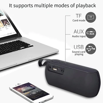

Portable 3D Stereo Support TF Card Home Outdoor Rechargeable HIFI Bluetooth Speaker Sound System Subwoofer Travel Wireless