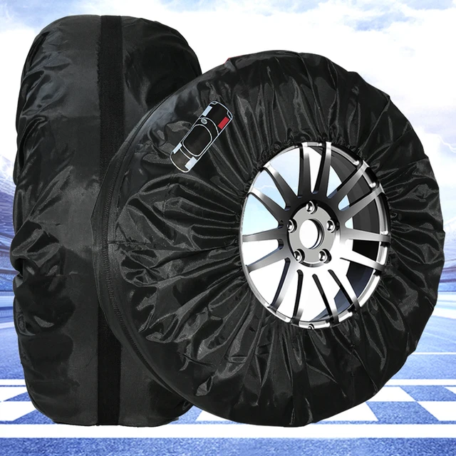 1PC Car Auto Tyre Spare Tire Wheel Protection Covers Black Red Storage Bags Carry Tote Covers Vehicle Wheel Protector Tyre Part 1