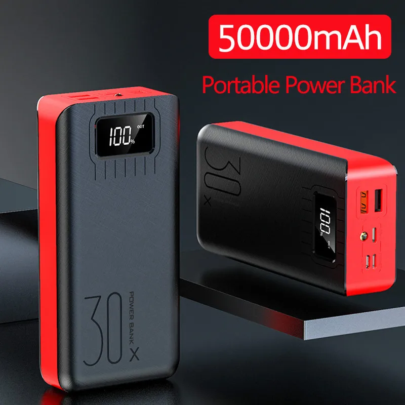50000mah внешний аккумулятор портативное Внешнее зарядное устройство Быстрая