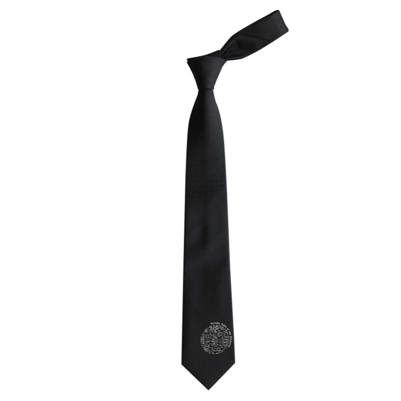 New Original Chemical Element Periodic Table Black Embroidery Tie Cool Literature and Art Male and Female Students Couple Tie