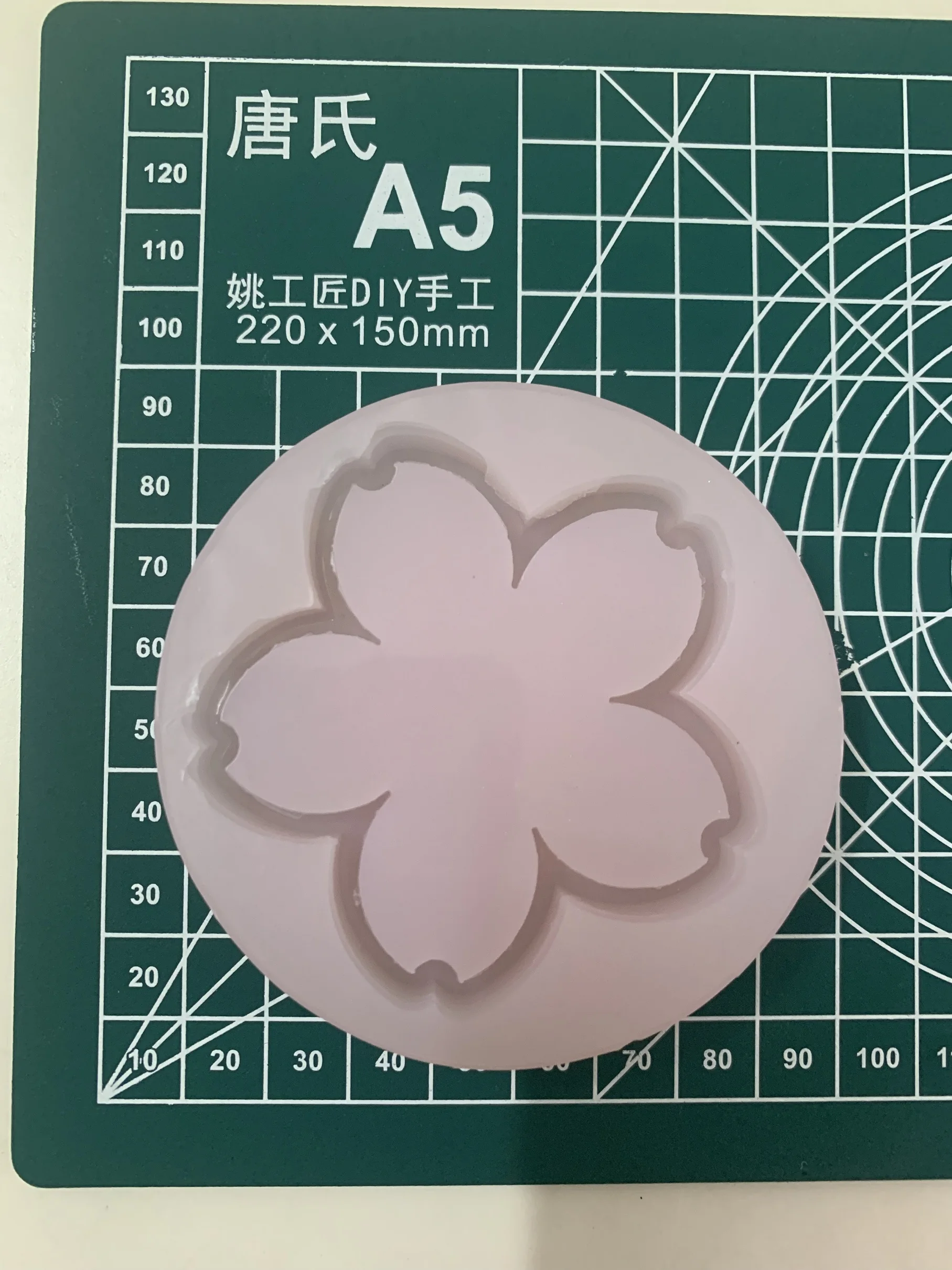 Wsy-085 3D Cute Flowers Quicksand Sakura Resin Shaker Mold Plant Stampo In Silicone Replica Fatta A Mano