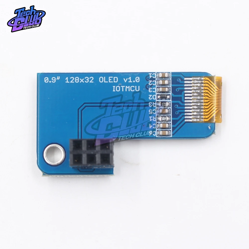 PiOLED 0,91 дюймов IIC IEC 128x32 OLED монохромный экран для Raspberry Pi Zero SSD1306 Синий DC 3,3 V FZ3579