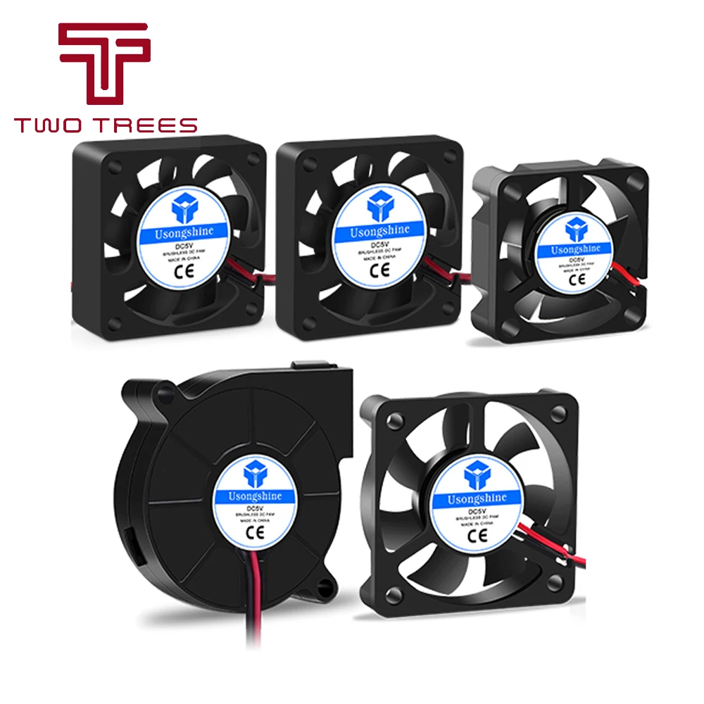 3010 4010 4020 5010 5015 12V 24V Cooling Turbo Fan Brushless 3D Printer Parts Radiator 2Pin For Extruder DC Cooler Blower Fans | Компьютеры