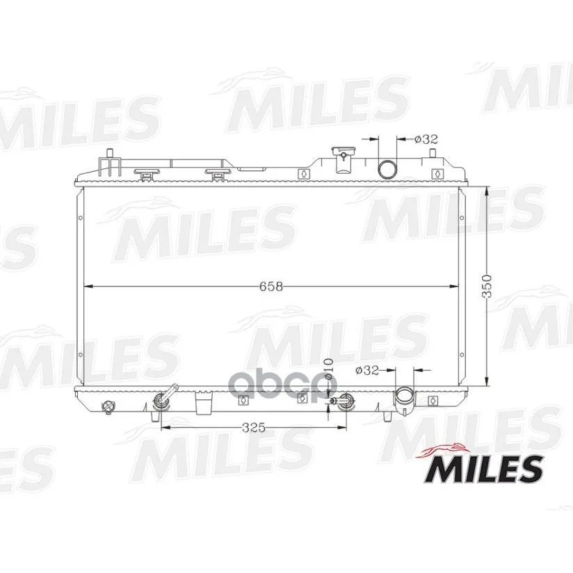 Радиатор Honda Cr-V 2.0 A/T 95-03 Miles Acrb040 Miles арт. ACRB040