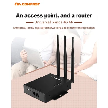 

COM-FAST Plug & Play WiFi Router 4G Modem with SIM Card Slot Access Point 2.4G Outdoor AP 4G LTE Router US Plug