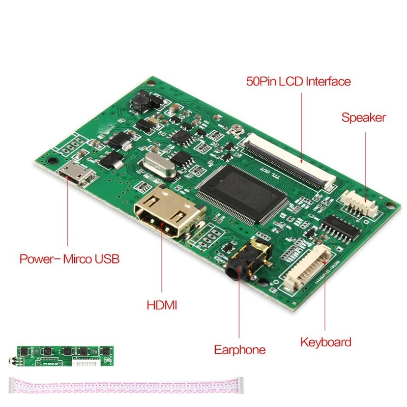 AT070TN92 плата драйвера ЖК Sn контроллер HDMI Для Innolux AT070TN90 AT090TN10 AT070TN93 AT080TN52 Micro USB 50