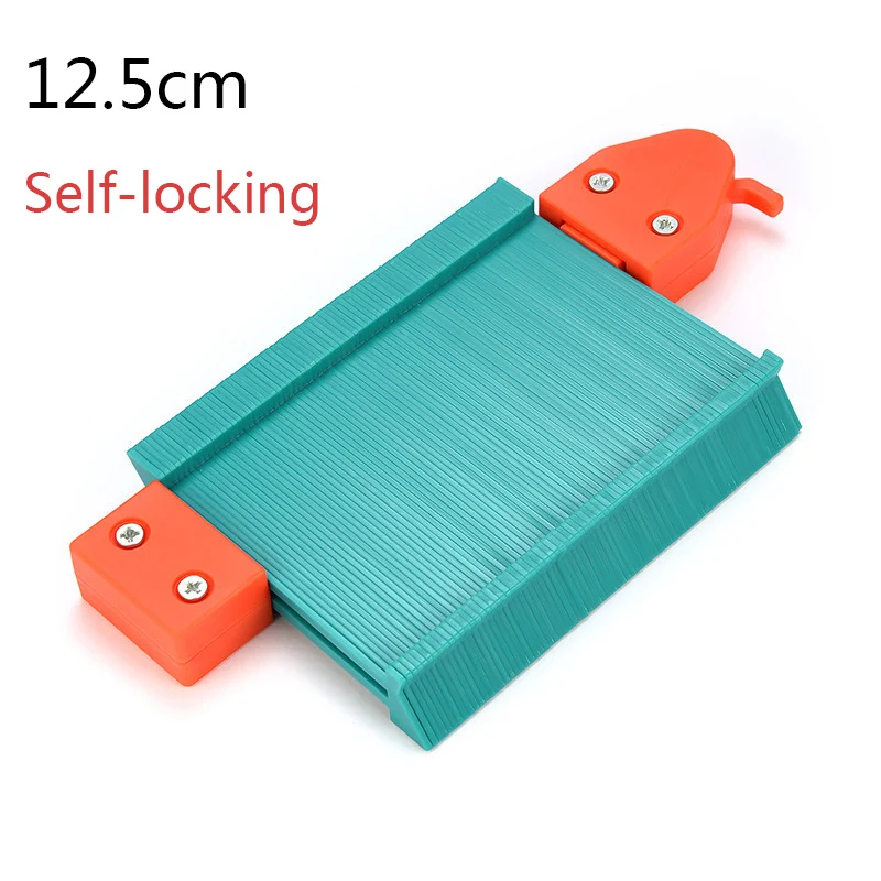 12.5cm self locking Профиль Калибровочная плитка Ламинат Край формирование древесины измерительная линейка ABS калибровочный Дубликатор новейший многофункциональный - Цвет: 12.5cm self locking