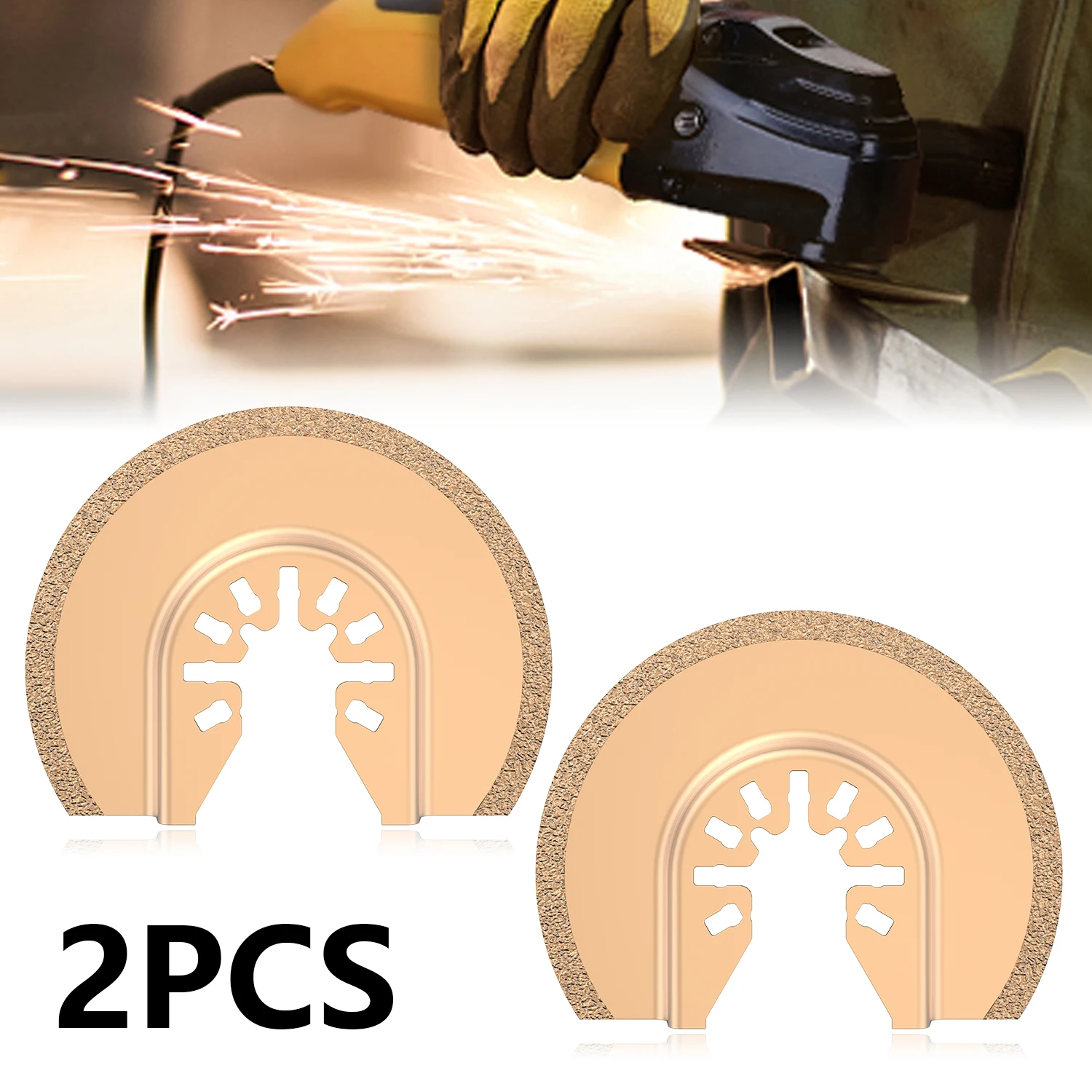 

2pcs Carbide Oscillating Tool Saw Blade Accessories for Renovator Power Tool for Multimaster for Dremel Small Concrete Cutting