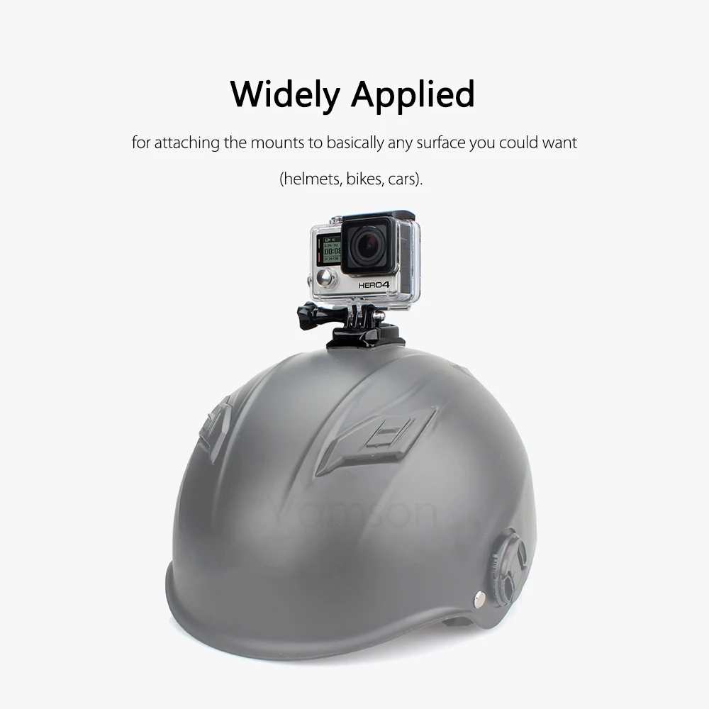 Vamson крепления на клейкой основе 3M клейкий для экшн-камеры GoPro Hero 7 6 5 4 для DJI OSMO экшн изогнутые/плоский поверхностного монтажа база для спортивной экшн-камеры Xiaomi Yi VP106