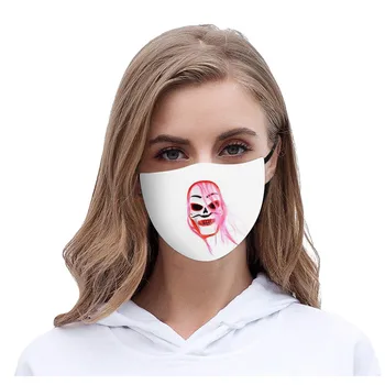 

1 PC/5 PC Adult Face Masks Halloween Cartoon Digital Printing Mouth Cover Washable and Reusable Adjustable Mouth Masks Mascarar