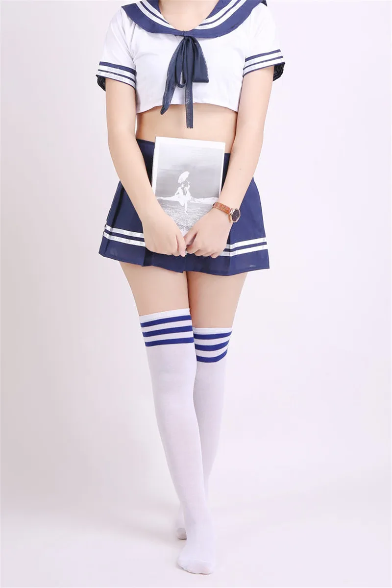 white blue strip1