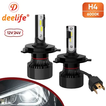 

Deelife Car H4 LED Headlight 6000K Bulb Super Bright Light Auto Lamp Turbo LED H4 Headlamp 12V 24V