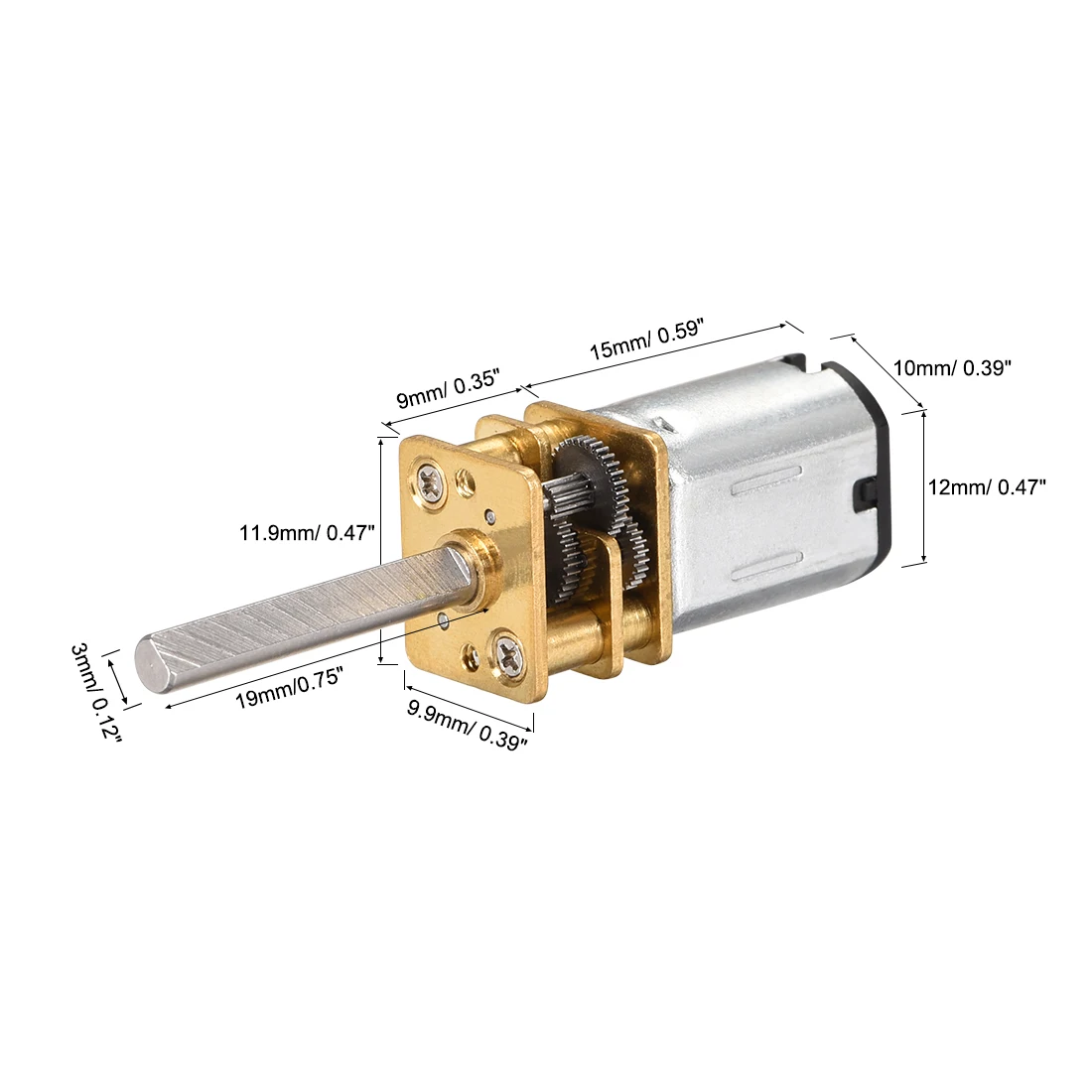 Uxcell микро Шестерни мотор-редуктор постоянного тока 3/6/12V 16-1000 об/мин с цельным металлическим Шестерни коробка электрический для снижения скорости двигателя для DIY RC игрушки