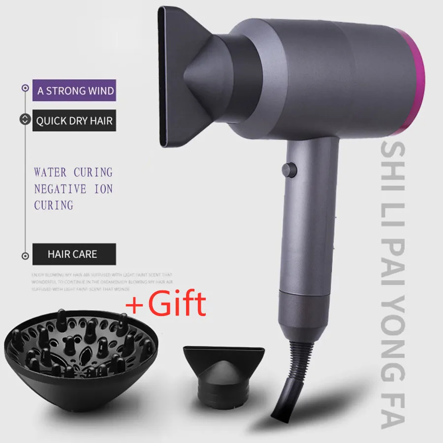  2000W Professional Hair Dryer High Power Styling Tools Blow Dryer Hot Cold Wind 220-240V Hairdressi