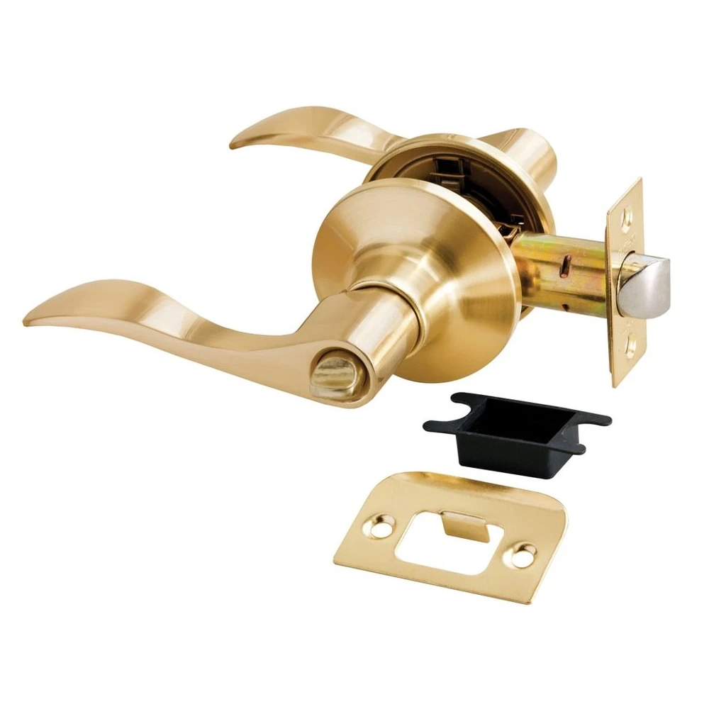 Ручка Rucetti дверная HK-03 WC SG фиксатор матовое золото