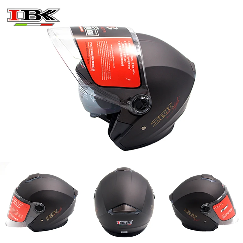IBK мотоциклетных шлемов 3/4 уход за кожей лица анти-УФ Casco двойной линзы шлем