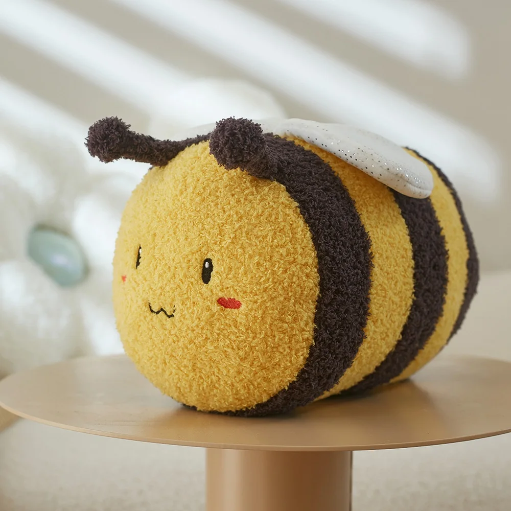 Cute Flower Bee Plush Toy Stuffed Soft Flower Throw Pillow Cushion Bee Soft Doll Home Sofa Decoration Pillow Kids Gift 5