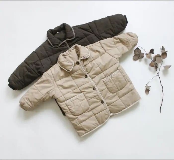 new wholesale boys girls thicken coat winter cotton full sleeve kids jacket 2-7t HH914
