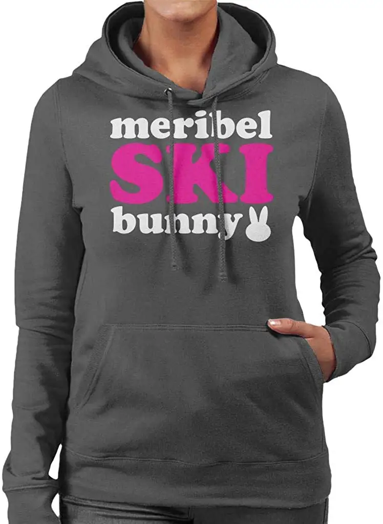 Meribel лыжный Кролик Женская толстовка с капюшоном Унисекс Мужская Женская толстовка с капюшоном