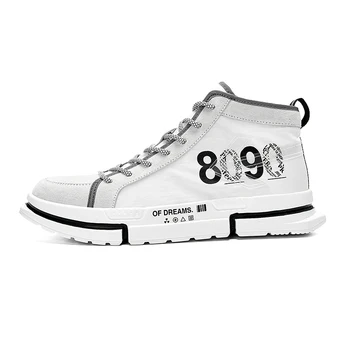 

British Style Men Shoes Summer Breathable Light Sneakers Men High Top Casual Shoes Men for Adult Designer Sneakers Male Footwear