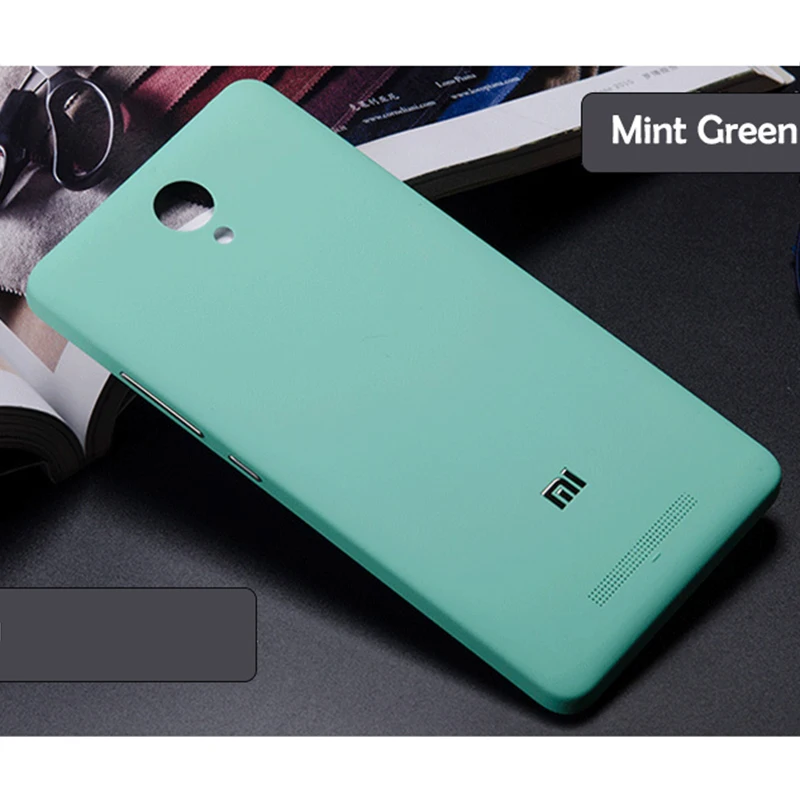 Missbuy Battery Back Covers for Xiaomi redmi note 2 Phone Cases Removable Cute Candy-colored Soft Plastic redmi note2 Coque Capa