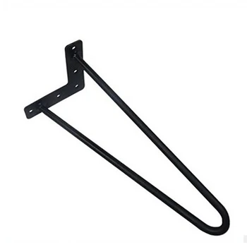

Accessories Furniture Protector Feet Holder Desk DIY Iron Home Support Hairpin With Screw Chairs Easy Install Table Legs