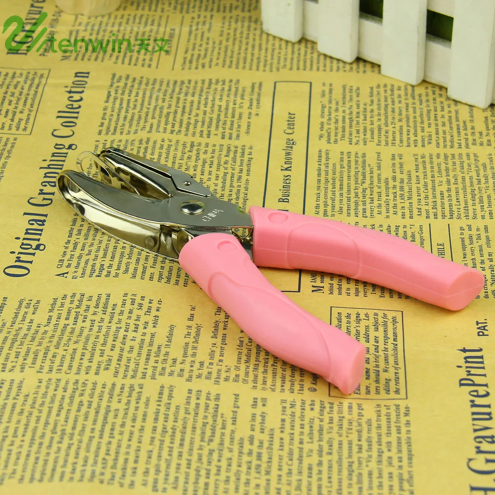TENWIN DIY Дырокол ручной резак для бумажных карт один Дырокол Металл дети ручной работы ремесло офис для дома школы офисные принадлежности для переплета