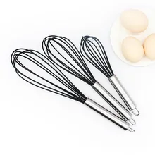 Small silicone egg beater Stainless steel handle oven hand beater Creative Egg beater Household cake egg beater kitchen mixer