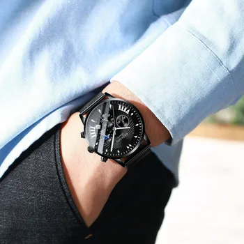 

2020 Women Mens Watches Male Luminous Quartz Watch Casual Slim Mesh Steel Waterproof Sport Watch 2020 Gift Relogio kol saati