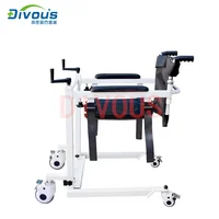 Hot Sell Patient Mobility Aid Disabled Transfer Wheelchair For Elderly Home Care Toilet Chair 1