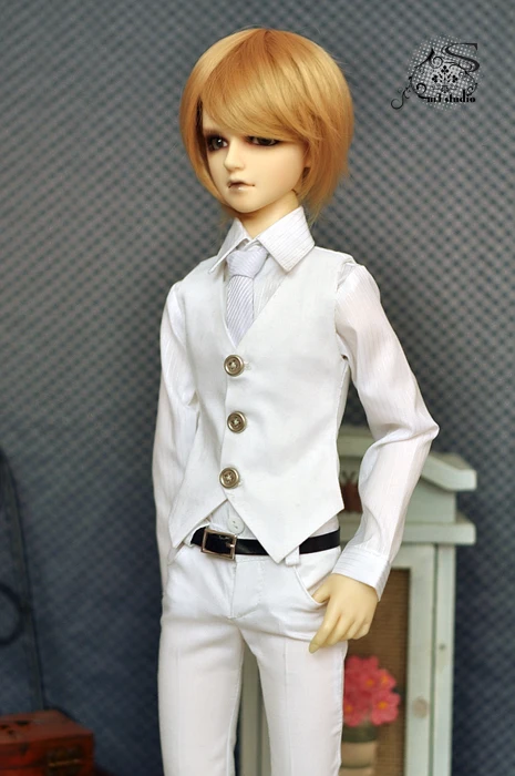 1/4 1/3 BJD наряды кукла белый костюм Одежда Аксессуары для BJD/SD ID72 сильный дядюшка, не включает в себя куклы, обувь, парик и другие E2606
