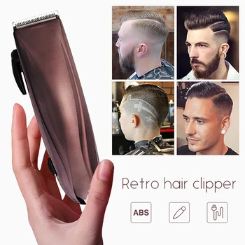 

Rechargable Electric Hair Clipper Titanium Blade Styling Domicile for Men Adult Razor Powerful Hair Trimmer Cutting Machine F35
