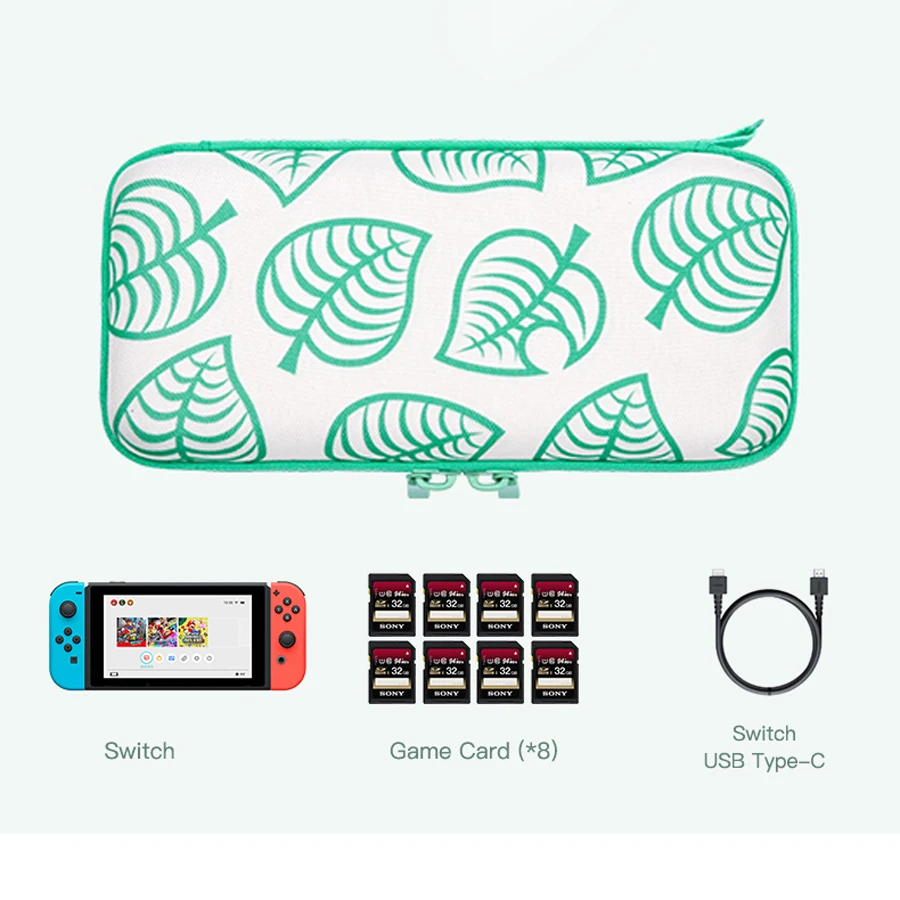 Сумка для переноски Nintendo s Switch с изображением животных большая и маленькая сумка