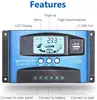 MPPT Solar Charge Controller PWM 100A 60A 50A 40A 30A Solar Power Regulator 12V 24V Auto Dual USB LCD Display Load Discharger ► Photo 3/6