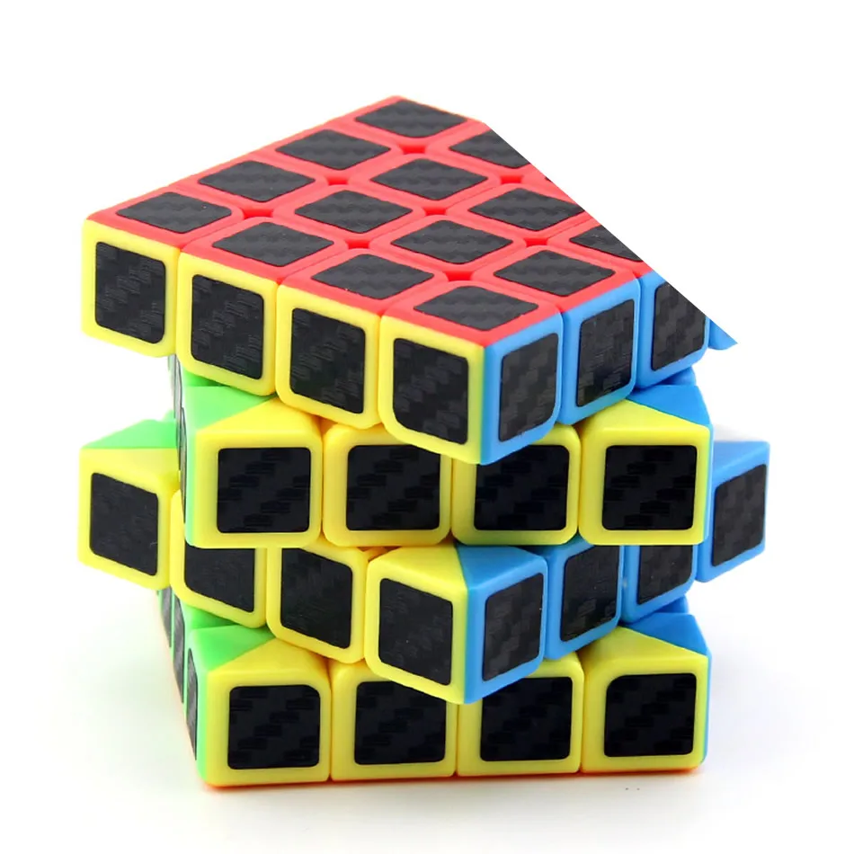 MoYu MeiLong, наклейка из углеродного волокна, 4x4x4, магический куб, 4x4, профессиональный Нео скоростной куб, головоломка, антистресс, обучающие