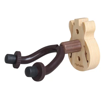 

String Instrument Wall Mounted Bass Ukulele Storage Wooden Protective Easy Install Guitar Hook Stable Hanger Holder Durable