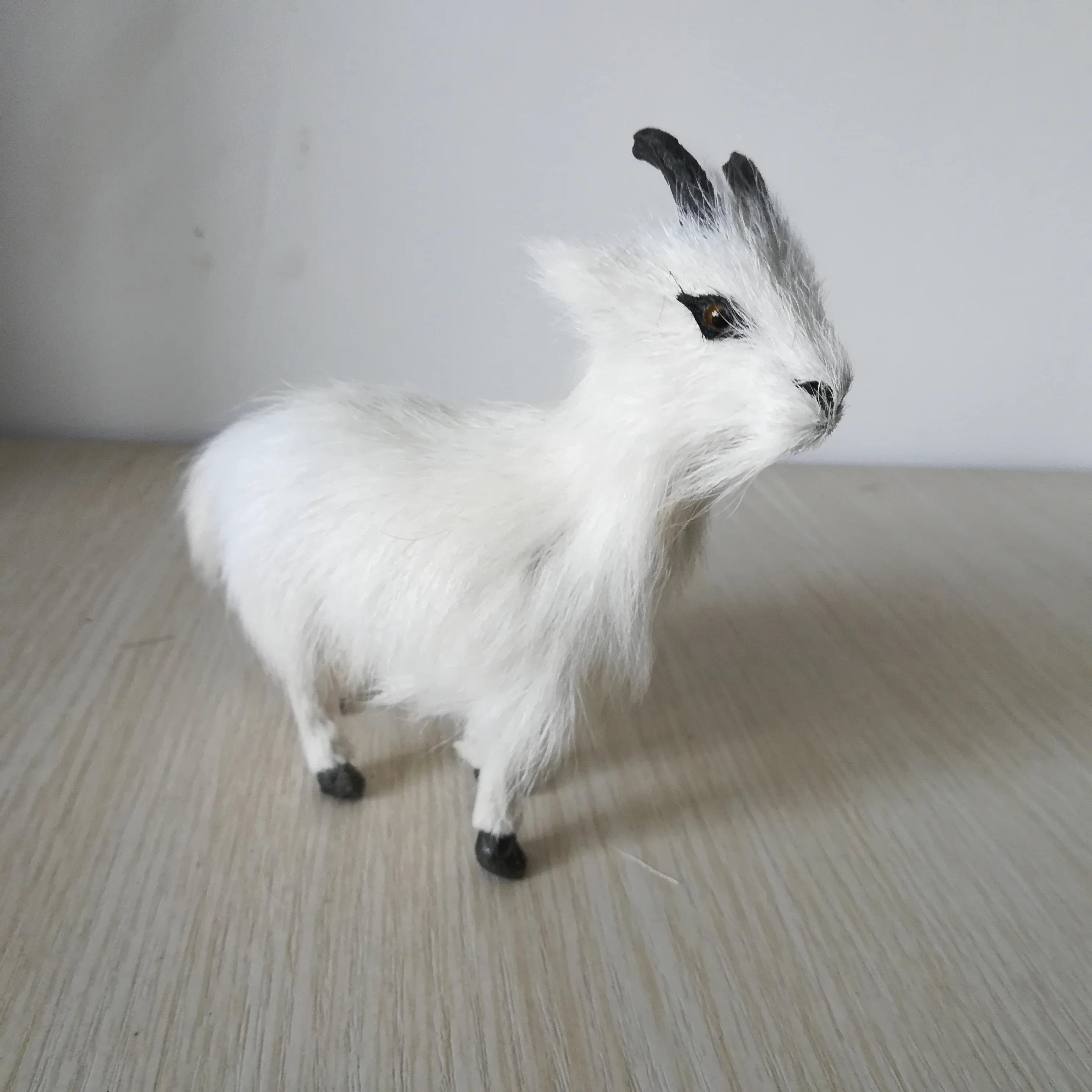 Реалистичная игрушка из белой овцы примерно 13x12 см модель ручной работы