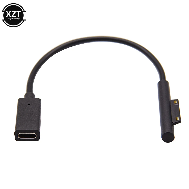 0.2m 15V 3A USB Type-C Power Supply for Microsoft Surface Pro 4 5 6 Go PD Charging Adapter Cable DC Cord Fast Charger Tablet