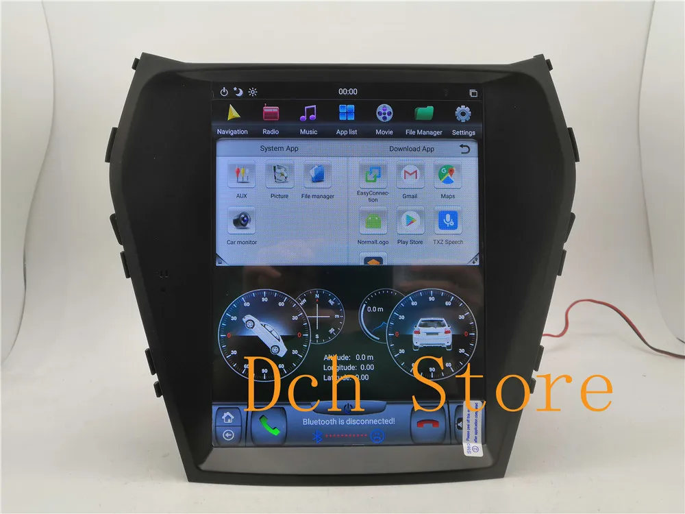 Автомобильный DVD плеер Tesla с GPS плеером 10 4 дюйма Android 8 1 для Hyundai santa Fe Ix45 2013 2014 2015 2016