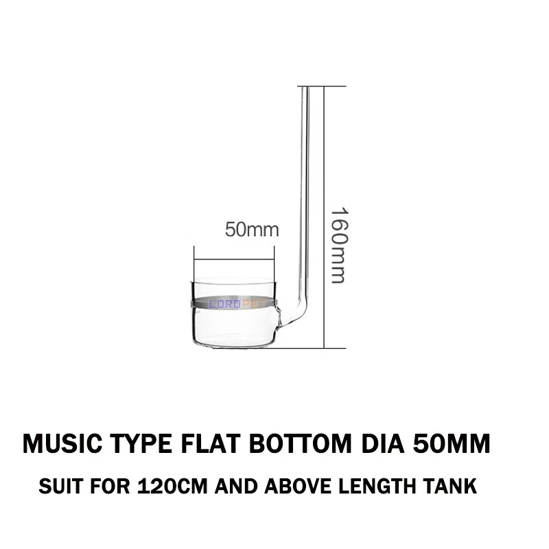 50mm flat VIV ADA Тип Музыка Стиль Стекло Co2 диффузор круглое плоское дно 20-50 мм Диаметр Ada качественный распылитель для емкость для аквариумных растений - Цвет: 50mm flat