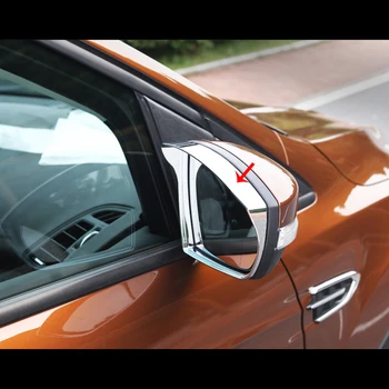 

ABS Chrome Car Accessories Rear View Mirror Rain Cover Decorative Sticker 2016 2017 2pcs Car Styling for Ford C- MAX