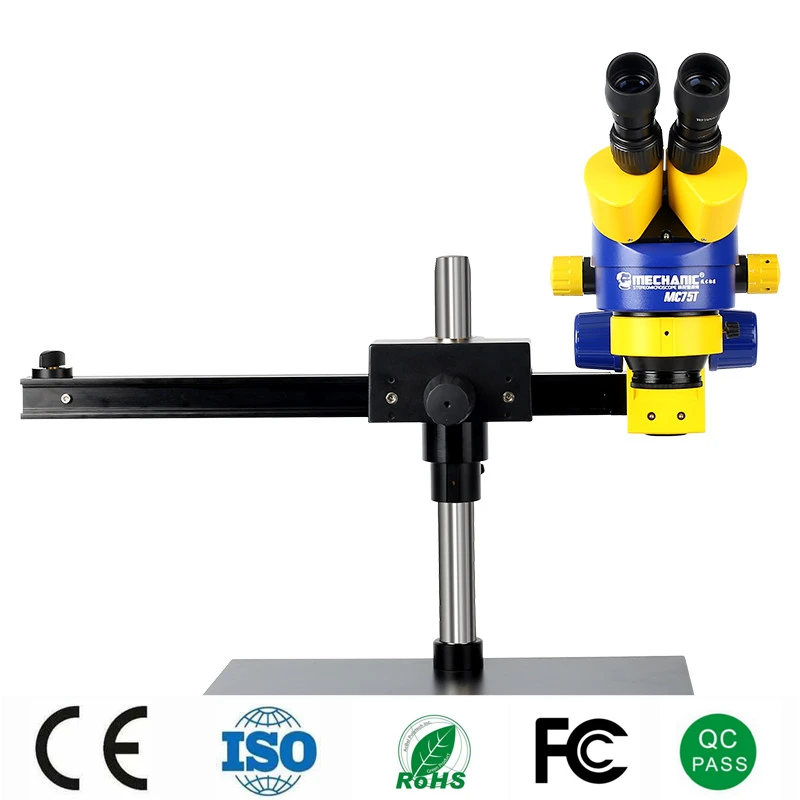 Machanic Mc75S-L3 Macchina Fotografica Microscopio Digitale Saldatura Riparazione Macchina Funzione Base Binoculare Ottica Stereo Microscopio