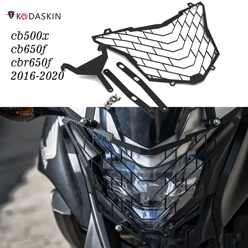 KODASKIN Motorcycle Head Lamp Headlight Protection Cover Grille Guard