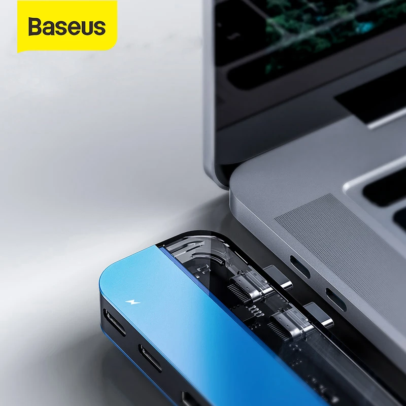Baseus USB 3 0 Dual Type C 4K HDMI концентратор адаптер PD Быстрая зарядка конвертер 5 портов для