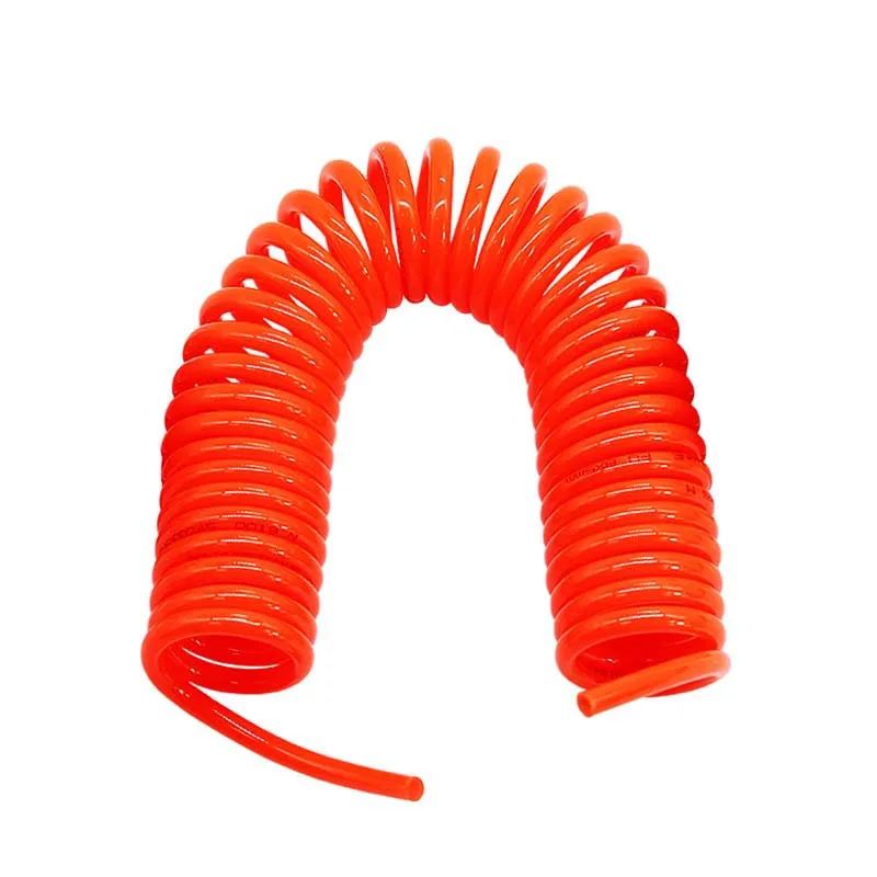 3M/6M/9M/12M/15M Pneumatic PU 6*4mm 8*5mm Air Compressor Telescopic Spiral Hose Spring Tube Flexible Air Tool Pipe