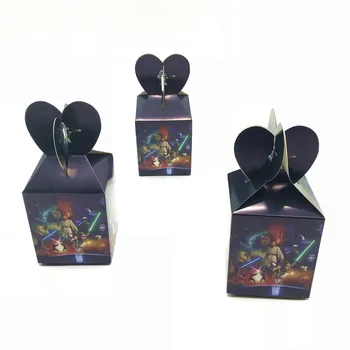 

12/24/36/48 pcs/set Cartoon Star Wars Paper Candy Box For Kids Birthday Party Supplies Gift Boxes Party Favor Accessory Decor