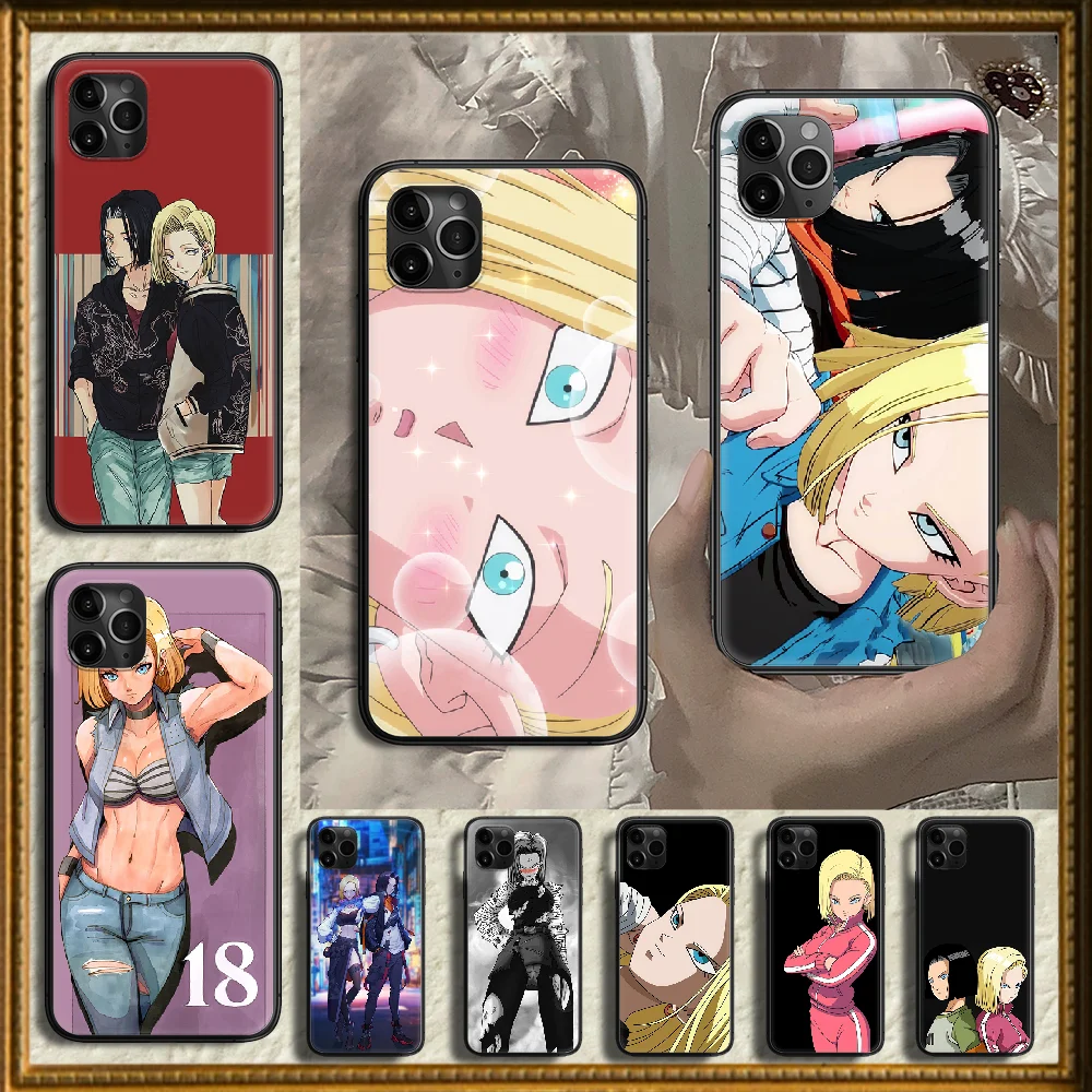 Чехол для телефона с аниме на Android 18 чехол драконом и лазурием iphone 5 5s se 2 6 6s 7 8 12 mini