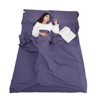 

Ultra-Light Portable Breathable And Comfortable Single Double Sleeping Bag Liner Envelope Cotton Sleeping For Outdoor Camping