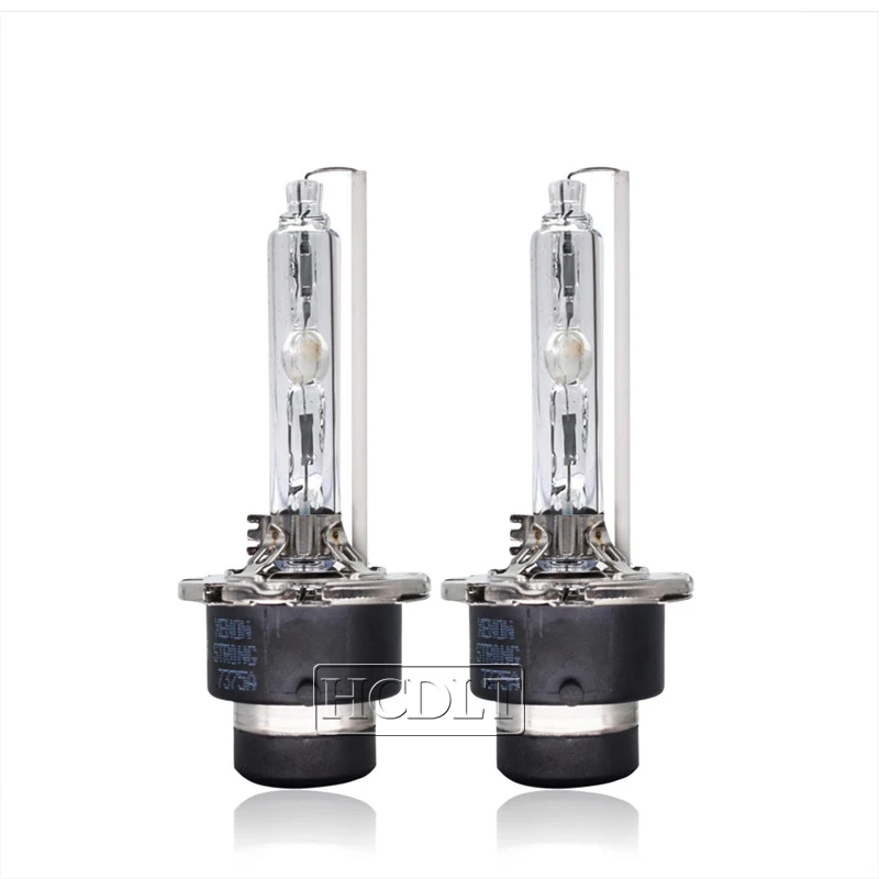 HCDLT Original 35W 55W Xenon D2S D4S HID Replacement Bulb 4300K 5000K 6000K 8000K Metal Bracket Car Light D2S Headlamp Bulbs (2)