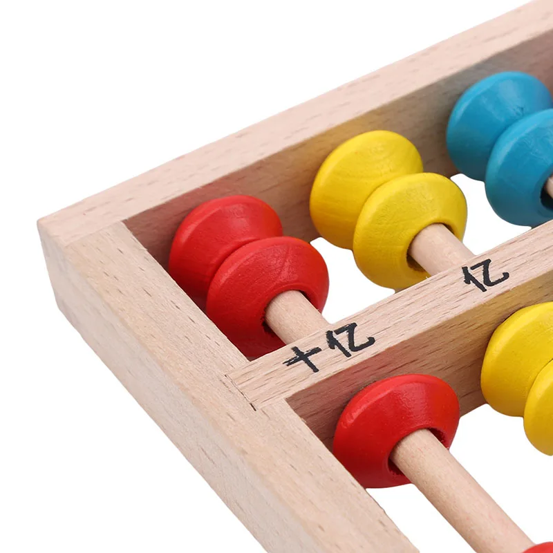 Деревянные Abacus развивающие игрушки математические арифметические занятия милые цветные детские игрушки